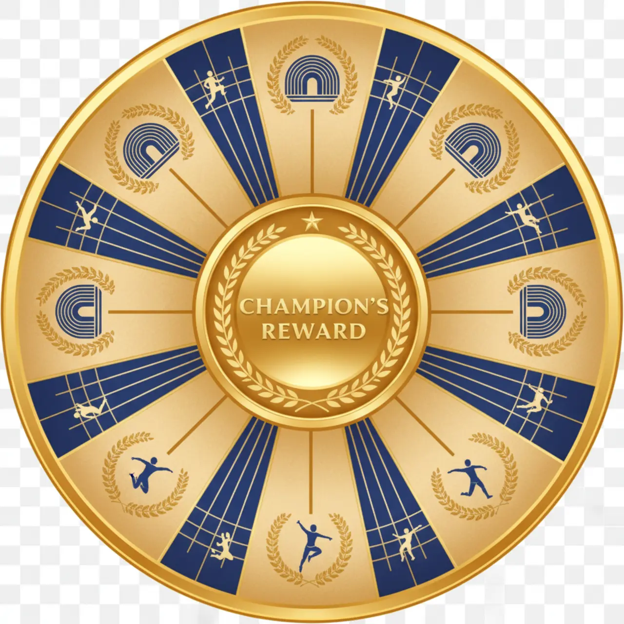 Medaillen-Rad Spielfeld